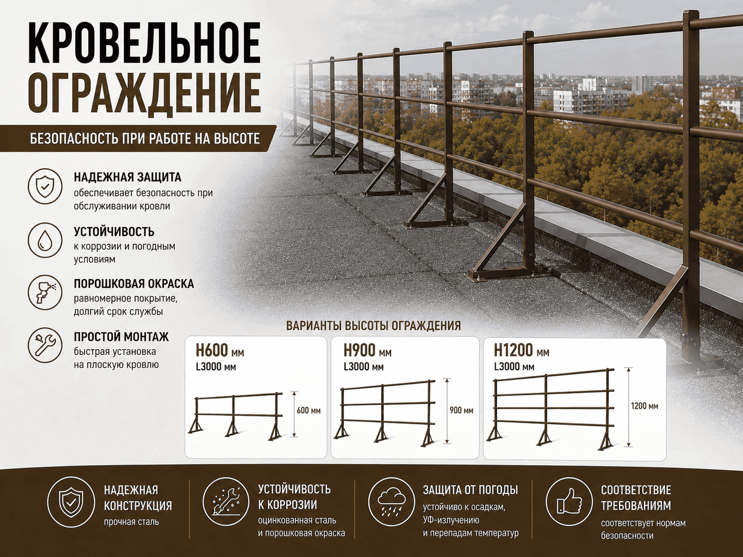 Кровельное ограждение